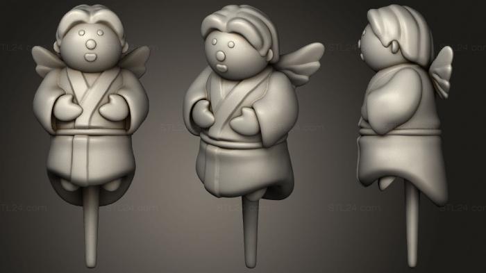 Miscellaneous figurines and statues (ANGELITO, STKR_1094) 3D models for cnc